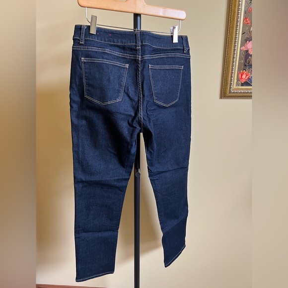 Talbots Jeans Heritage Slim Ankle Dark Wash Navy Blue Size 8P/29 - Picture 3 of 15